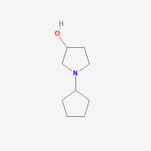 molecular formula C9H17NO B3024016 1-环戊基吡咯烷-3-醇 CAS No. 99065-08-4