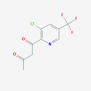 1-(3-Chloro-5-(trifluoromethyl)pyridin-2-yl)butane-1,3-dione