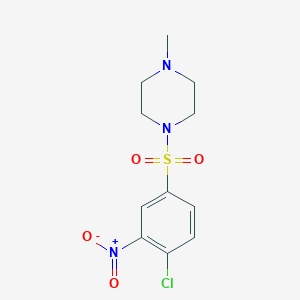 molecular formula C11H14ClN3O4S B3024018 1-[(4-氯-3-硝基苯基)磺酰基]-4-甲基哌嗪 CAS No. 324068-31-7