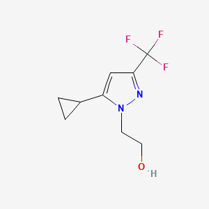 2-[5-Cyclopropyl-3-(trifluoromethyl)-1H-pyrazol-1-YL]ethanol