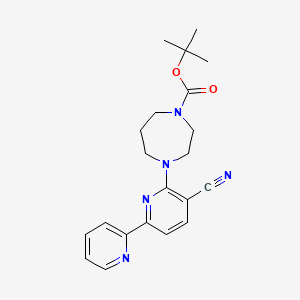 Tert-butyl 4-[3-cyano-6-(pyridin-2-yl)pyridin-2-yl]-1,4-diazepane-1-carboxylate