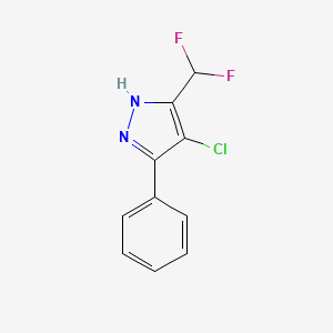 4-chloro-3-(difluoromethyl)-5-phenyl-1H-pyrazole