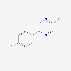 molecular formula C10H6ClFN2 B3024048 2-Chloro-5-(4-fluorophenyl)pyrazine CAS No. 115104-61-5