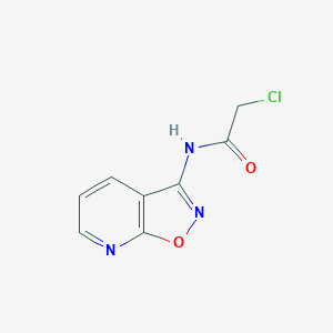 molecular formula C8H6ClN3O2 B3024051 2-chloro-N-isoxazolo[5,4-b]pyridin-3-ylacetamide CAS No. 753004-48-7