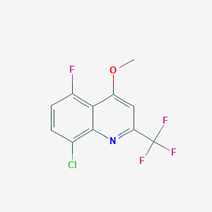 molecular formula C11H6ClF4NO B3024054 8-氯-5-氟-4-甲氧基-2-(三氟甲基)喹啉 CAS No. 917251-95-7