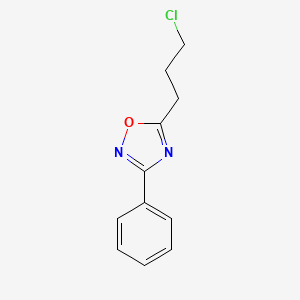molecular formula C11H11ClN2O B3024060 5-(3-Chloropropyl)-3-phenyl-1,2,4-oxadiazole CAS No. 91066-23-8