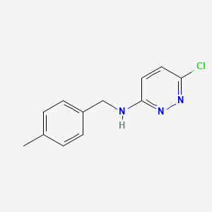 molecular formula C12H12ClN3 B3024093 6-chloro-N-[(4-methylphenyl)methyl]pyridazin-3-amine CAS No. 919522-37-5
