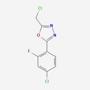 2-(4-Chloro-2-fluorophenyl)-5-(chloromethyl)-1,3,4-oxadiazole