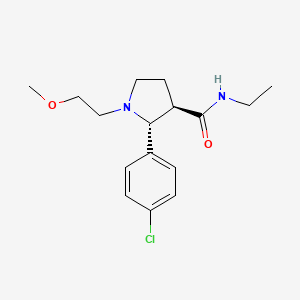 (2R,3R)-2-(4-chlorophenyl)-N-ethyl-1-(2-methoxyethyl)pyrrolidine-3-carboxamide