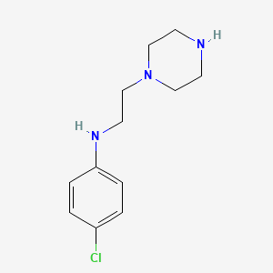 4-chloro-N-(2-piperazin-1-ylethyl)aniline