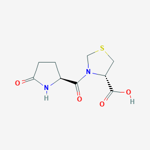 molecular formula C9H12N2O4S B3024126 (S)-3-((S)-5-氧代吡咯烷-2-羰基)噻唑烷-4-羧酸 CAS No. 162148-16-5