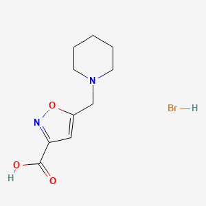 5-(Piperidin-1-ylmethyl)isoxazole-3-carboxylic acid hydrobromide