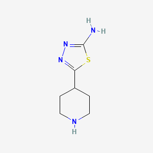 5-(Piperidin-4-yl)-1,3,4-thiadiazol-2-amine