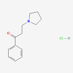 Propiophenone, 3-(1-pyrrolidinyl)-, hydrochloride