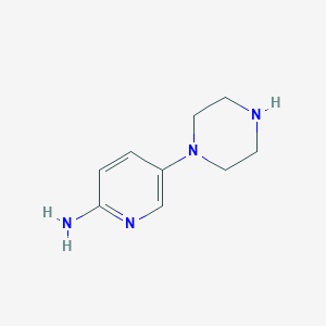 molecular formula C9H14N4 B3024135 5-(Piperazin-1-yl)pyridin-2-amine CAS No. 1082876-26-3
