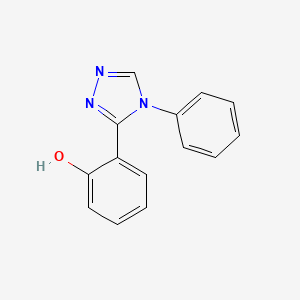 molecular formula C14H11N3O B3024141 2-(4-Phenyl-4H-[1,2,4]triazol-3-yl)-phenol CAS No. 25222-62-2