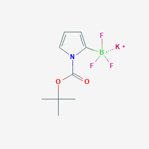 molecular formula C9H12BF3KNO2 B3024144 Potassium (1-(tert-butoxycarbonyl)-1H-pyrrol-2-yl)trifluoroborate CAS No. 1111732-78-5