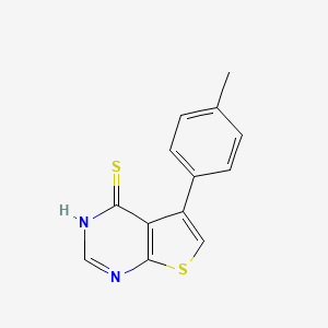 molecular formula C13H10N2S2 B3024149 5-(4-Methylphenyl)thieno[2,3-d]pyrimidine-4-thiol CAS No. 307512-34-1