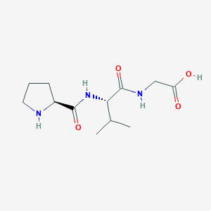 molecular formula C12H21N3O4 B3024159 H-Pro-Val-Gly-OH CAS No. 67341-70-2