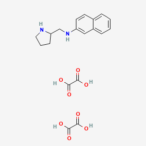 N-(Pyrrolidin-2-ylmethyl)naphthalen-2-amine dioxalate