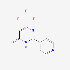 molecular formula C10H6F3N3O B3024181 2-(4-Pyridinyl)-6-(trifluoromethyl)-4-pyrimidinol CAS No. 204394-60-5