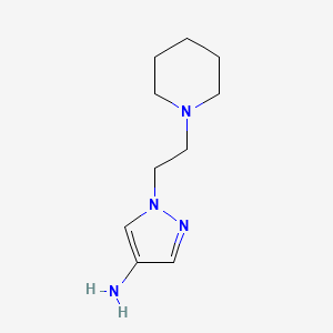 1-(2-Piperidin-1-ylethyl)pyrazol-4-amine