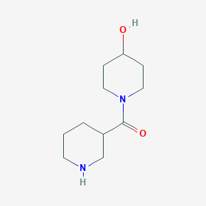 molecular formula C11H21ClN2O2 B3024207 (4-羟基-1-哌啶基)(3-哌啶基)甲苯酮 CAS No. 496057-57-9