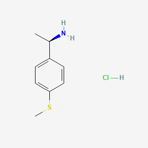 molecular formula C9H14ClNS B3024231 (R)-1-(4-(Methylthio)phenyl)ethanamine hydrochloride CAS No. 1391401-54-9