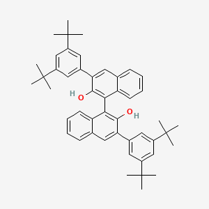 molecular formula C48H54O2 B3024236 (R)-3,3'-Bis(3,5-di-tert-butylphenyl)-[1,1'-binapthalene]-2,2'-diol CAS No. 1353682-93-5