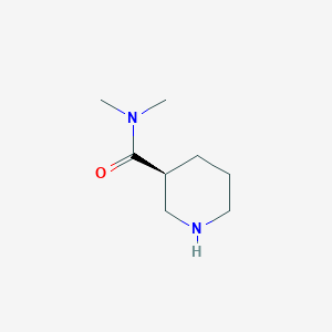 molecular formula C8H16N2O B3024240 (S)-N,N-dimethylpiperidine-3-carboxamide CAS No. 737760-99-5