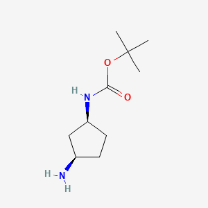 molecular formula C10H20N2O2 B3024246 (1S,3R)-3-Amino-1-(Boc-amino)cyclopentane CAS No. 1031335-25-7