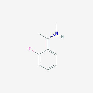 molecular formula C9H12FN B3024247 [(1S)-1-(2-fluorophenyl)ethyl](methyl)amine CAS No. 1212064-81-7