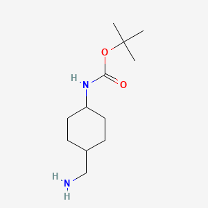 molecular formula C12H24N2O2 B3024254 叔丁基（反式-4-（氨基甲基）环己基）氨基甲酸酯 CAS No. 509143-00-4