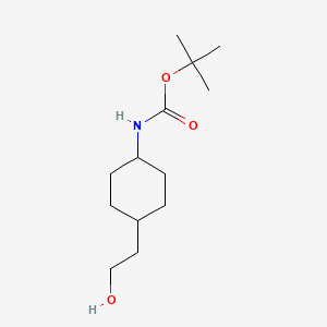 molecular formula C13H25NO3 B3024255 tert-Butyl (trans-4-(2-hydroxyethyl)cyclohexyl)carbamate CAS No. 1069120-19-9