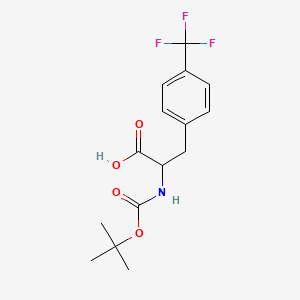 2-[(2-methylpropan-2-yl)oxycarbonylamino]-3-[4-(trifluoromethyl)phenyl]propanoic Acid