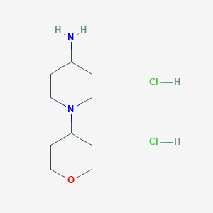 molecular formula C10H22Cl2N2O B3024266 1-(Tetrahydro-2H-pyran-4-YL)piperidin-4-amine dihydrochloride CAS No. 755039-78-2