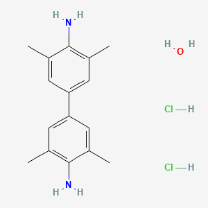molecular formula C16H24Cl2N2O B3024281 3,3',5,5'-Tetramethyl-[1,1'-biphenyl]-4,4'-diamine dihydrochloride hydrate CAS No. 312693-82-6