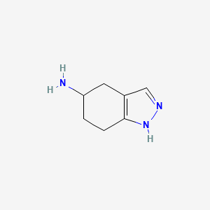 molecular formula C7H11N3 B3024283 4,5,6,7-tetrahydro-1H-indazol-5-amine CAS No. 74197-16-3