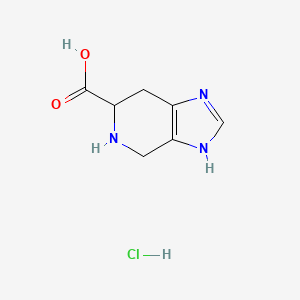 molecular formula C7H10ClN3O2 B3024286 1H,4H,5H,6H,7H-咪唑并[4,5-c]吡啶-6-羧酸盐酸盐 CAS No. 191327-29-4