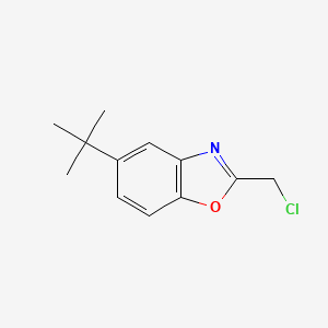 molecular formula C12H14ClNO B3024292 5-叔丁基-2-(氯甲基)-1,3-苯并恶唑 CAS No. 65999-87-3