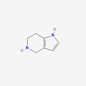 molecular formula C7H10N2 B3024302 4,5,6,7-Tetrahydro-1H-pyrrolo[3,2-C]pyridine CAS No. 1176405-02-9