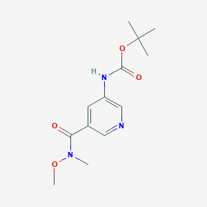 molecular formula C13H19N3O4 B3024313 tert-Butyl (5-(methoxy(methyl)carbamoyl)pyridin-3-yl)carbamate CAS No. 337904-93-5