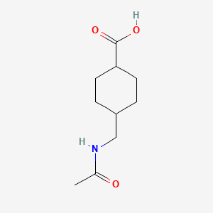 molecular formula C10H17NO3 B3024331 4-((Acetylamino)methyl)cyclohexanecarboxylic acid CAS No. 20704-66-9