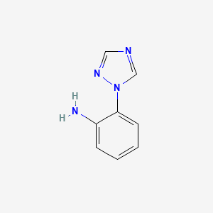 molecular formula C8H8N4 B3024337 2-(1,2,4-三唑-1-基)苯胺 CAS No. 39876-84-1