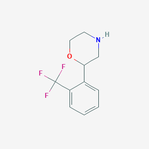 molecular formula C11H12F3NO B3024359 2-[2-(Trifluoromethyl)phenyl]morpholine CAS No. 1094649-72-5