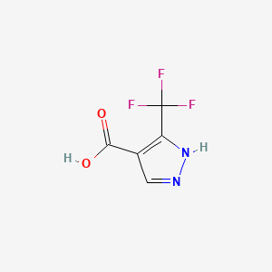 molecular formula C5H3F3N2O2 B3024368 5-(三氟甲基)-1H-吡唑-4-羧酸 CAS No. 543739-84-0