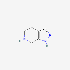 molecular formula C6H9N3 B3024374 4,5,6,7-tetrahydro-1H-pyrazolo[3,4-c]pyridine CAS No. 871792-61-9