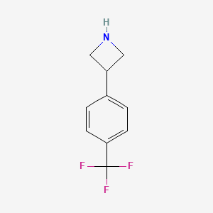 molecular formula C10H10F3N B3024385 3-(4-(三氟甲基)苯基)氮杂环丁烷 CAS No. 1203797-84-5