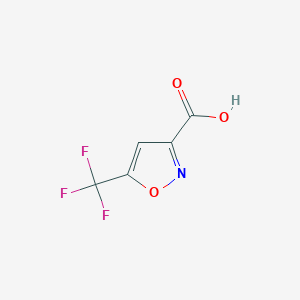 molecular formula C5H2F3NO3 B3024394 5-(Trifluoromethyl)-1,2-oxazole-3-carboxylic acid CAS No. 625120-14-1