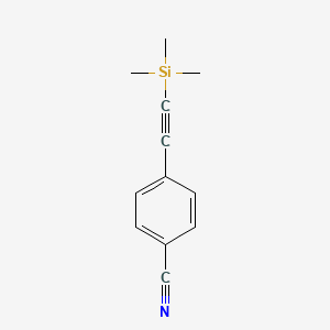 molecular formula C12H13NSi B3024401 4-[(Trimethylsilyl)ethynyl]benzonitrile CAS No. 75867-40-2